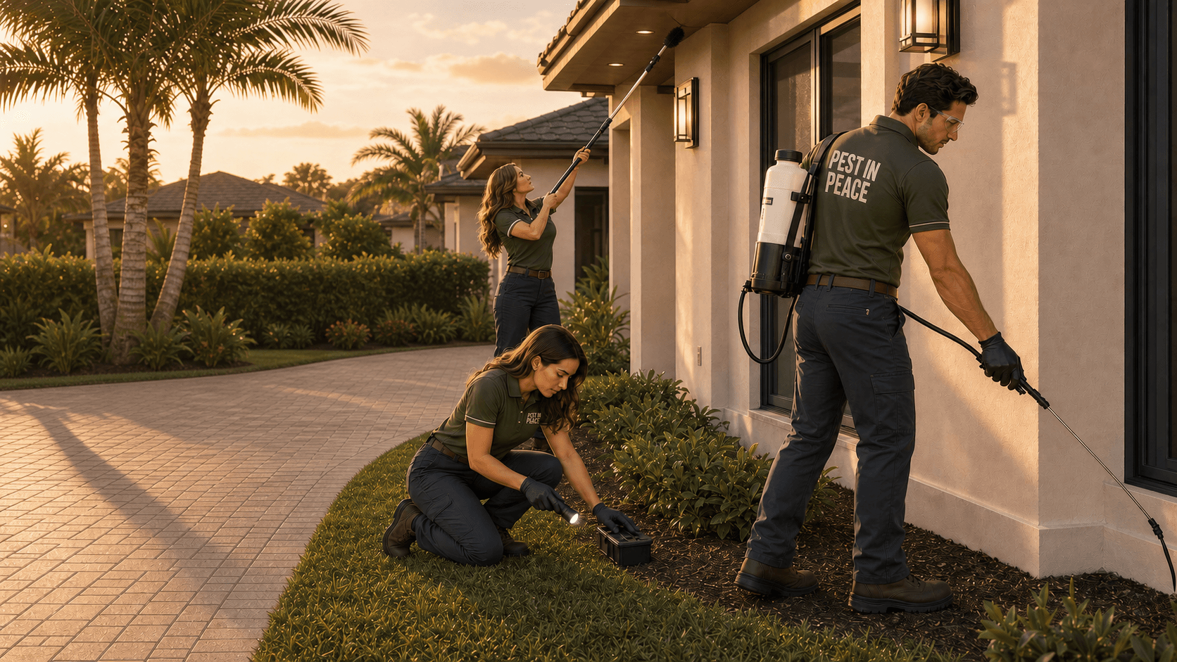 Pest in Peace technicians at work