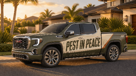 Pest in Peace service truck